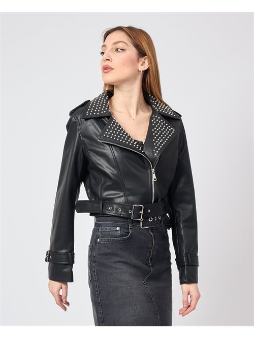 Gio Cellini studded faux leather jacket GIO CELLINI | EJ059NERO